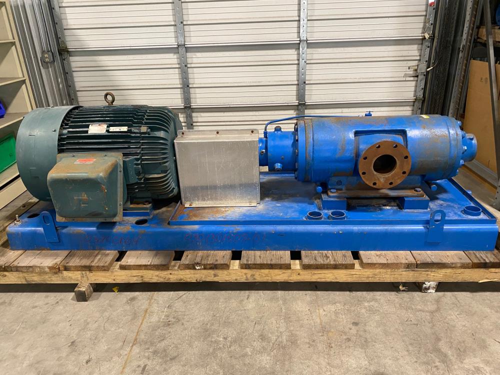 IMO Screw Pump, 3043/1488 W/ Reliance Electric A-C Motor,  1785 RPM, 125 HP